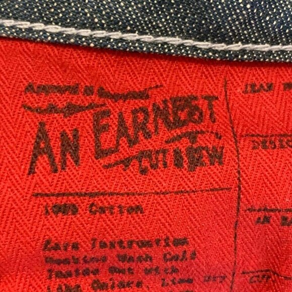 Earnest Sewn Women's Low Rise Classic 5 Pocket Mini Flare Jeans Size 28 - Picture 8 of 16
